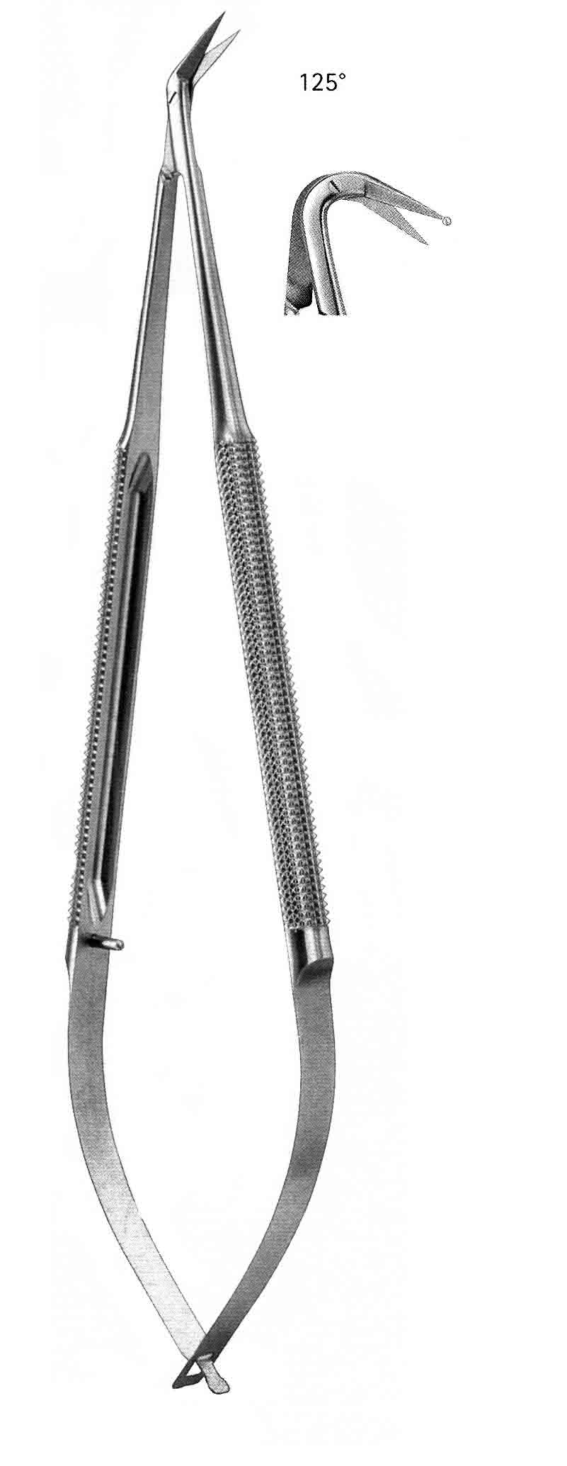 MİKRO MAKAS EĞRİ  125º   16.5 CM   